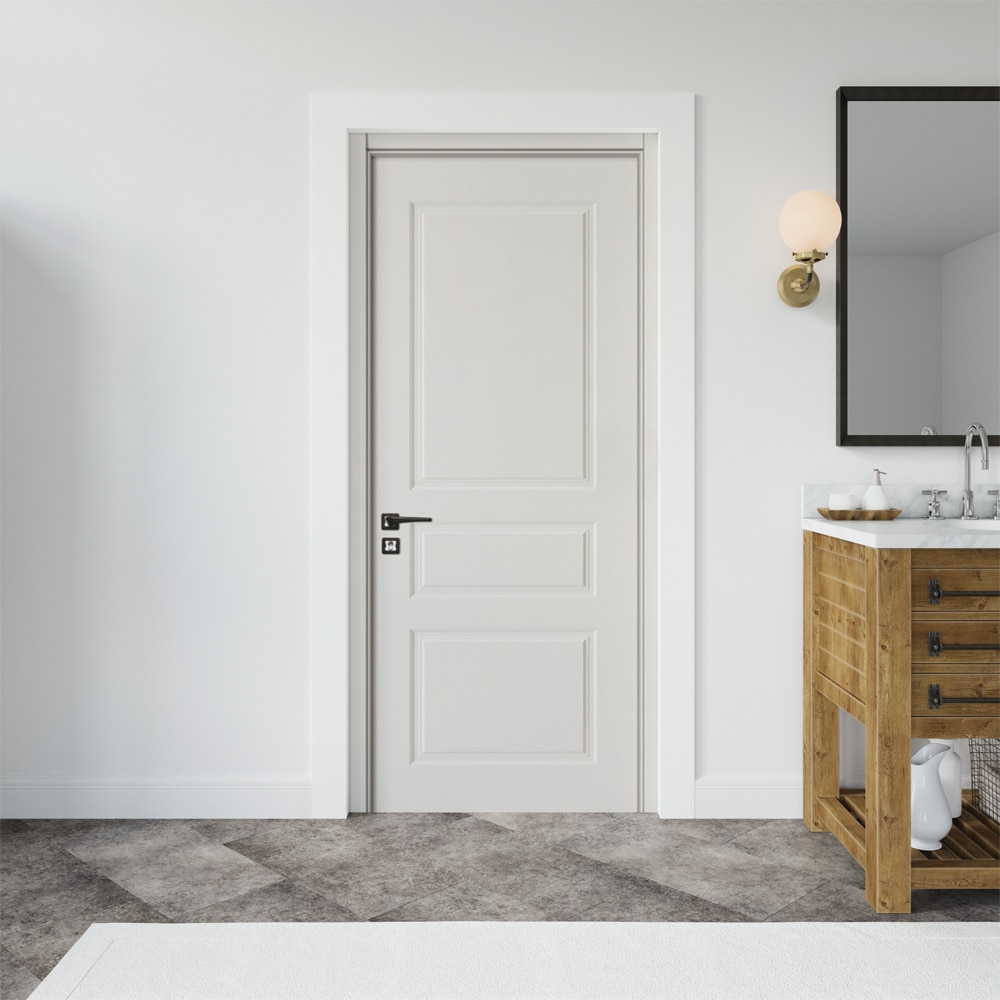 Usa interior SY2102, fara geam, reversibila, MDF, 70 x 204 cm, alb