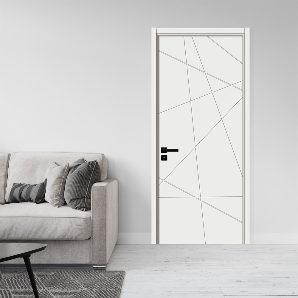 Usa interior KM343, fara geam, reversibila, MDF, 70 x 204 cm, alb