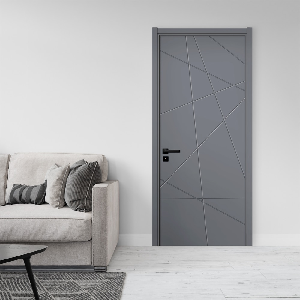 Usa interior KM343, fara geam, reversibila, MDF, 70 x 204 cm, antracit