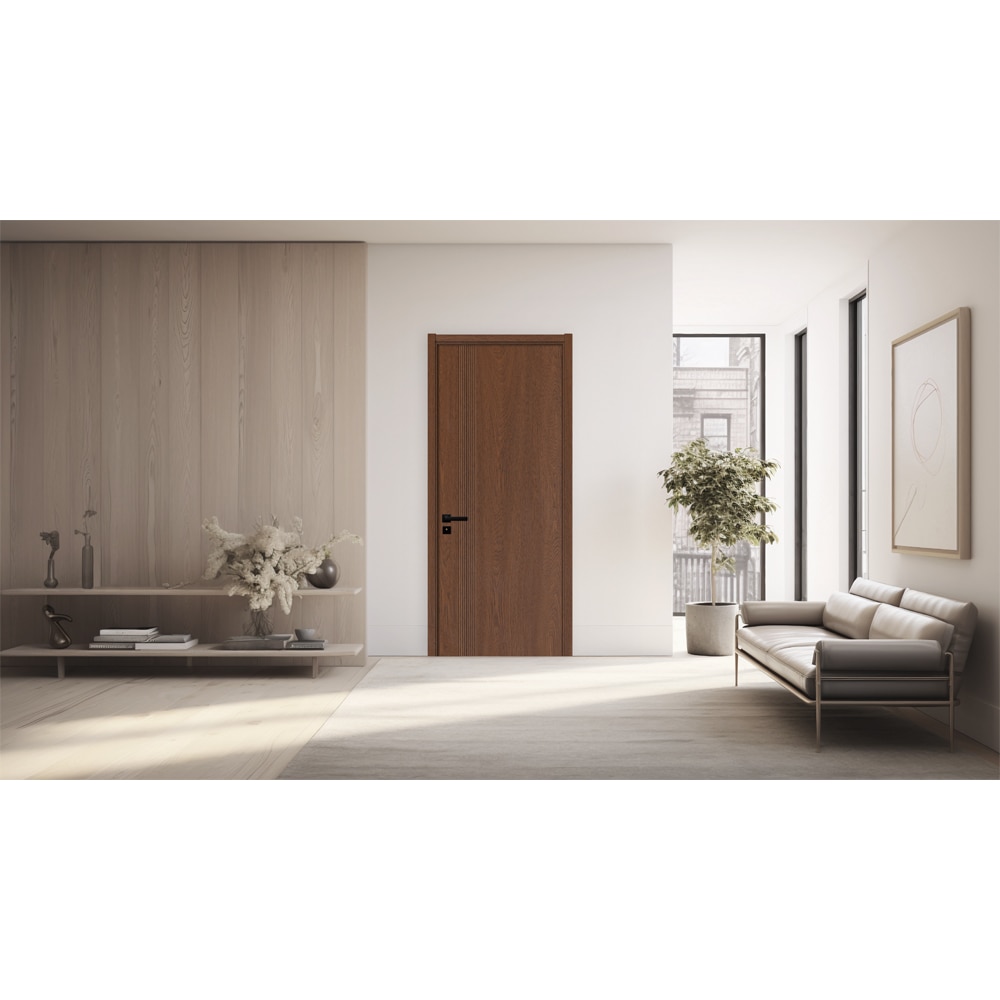 Usa interior KM507, fara geam, reversibila, MDF, 70 x 204 cm, stejar