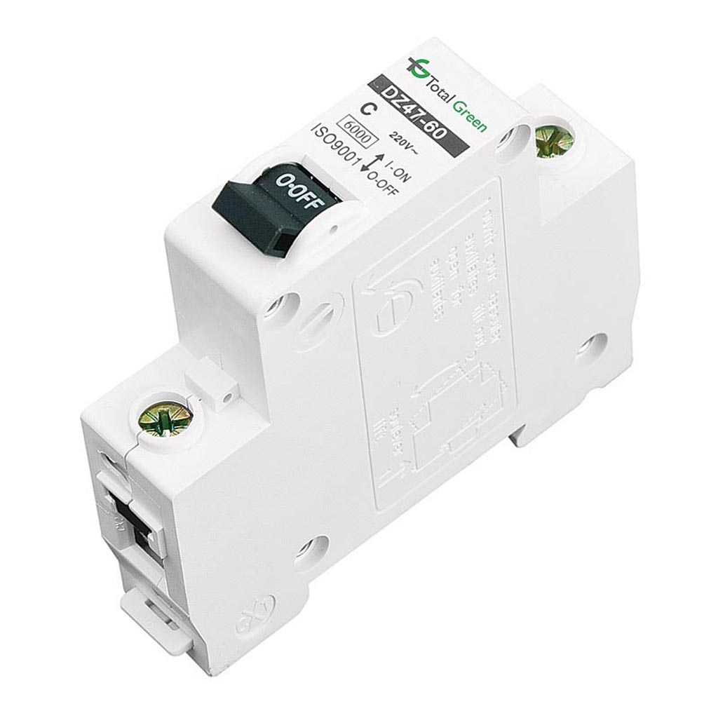 Disjunctor electric monopolar 10 A, 6 kA, 220 - 240 V, 50 - 60 Hz Total Green