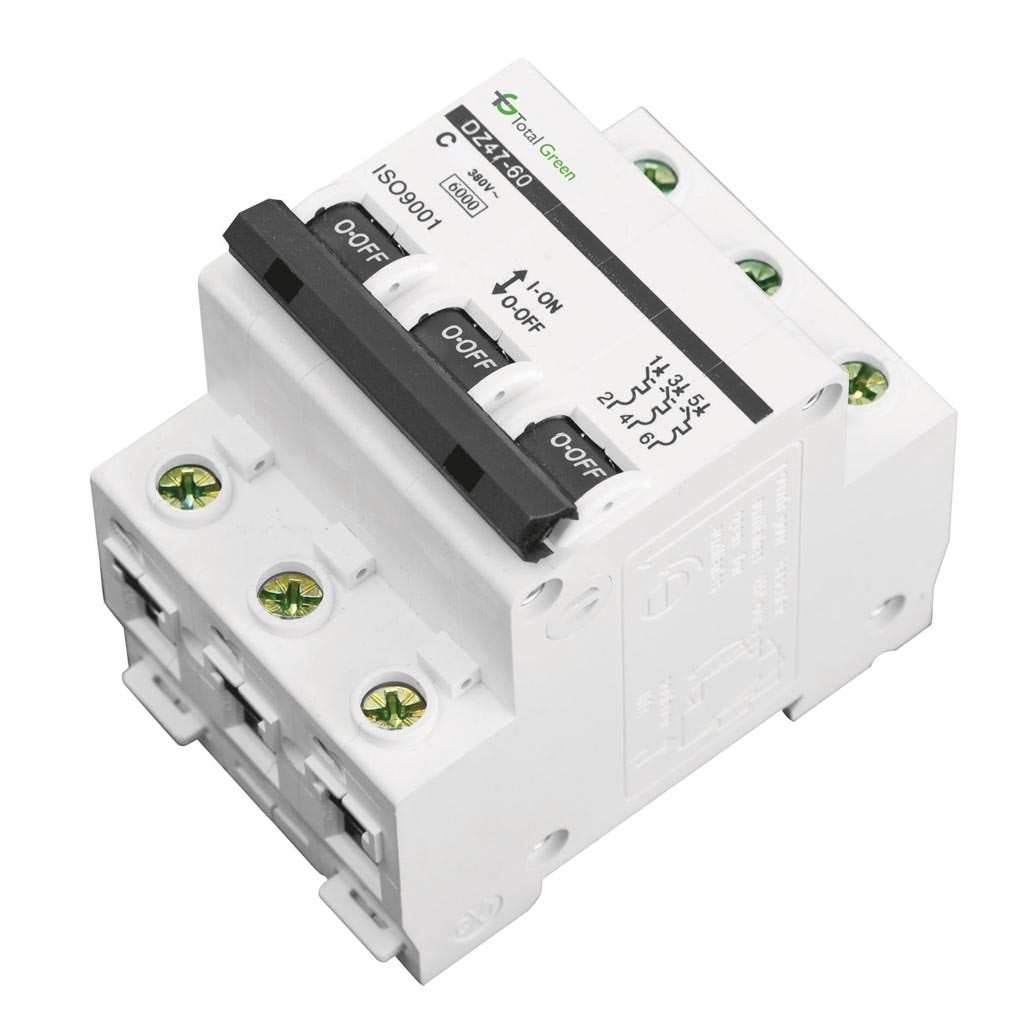 Disjunctor electric tripolar 10 A, 6 kA, 220 - 240 V, 50 - 60 hz  Total Green