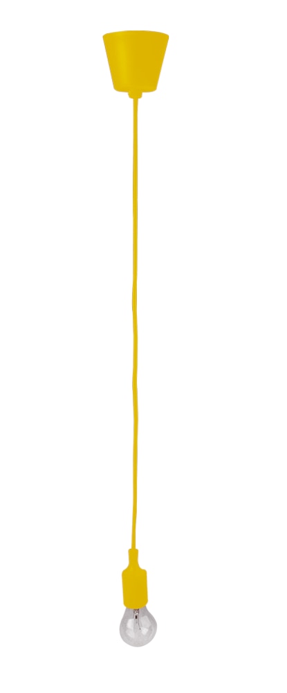Lustra tip pendul, Galben, 60 W, 1 x E27 • Elbi 