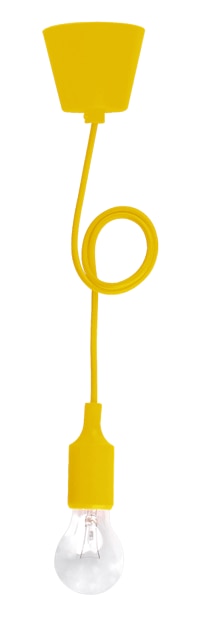 Lustra tip pendul, Galben, 60 W, 1 x E27 • Elbi 