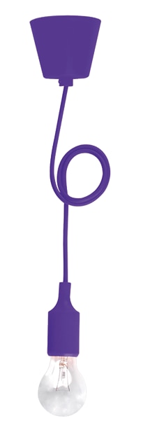 Lustra tip pendul, Mov, 60 W, 1 x E27 • Elbi 