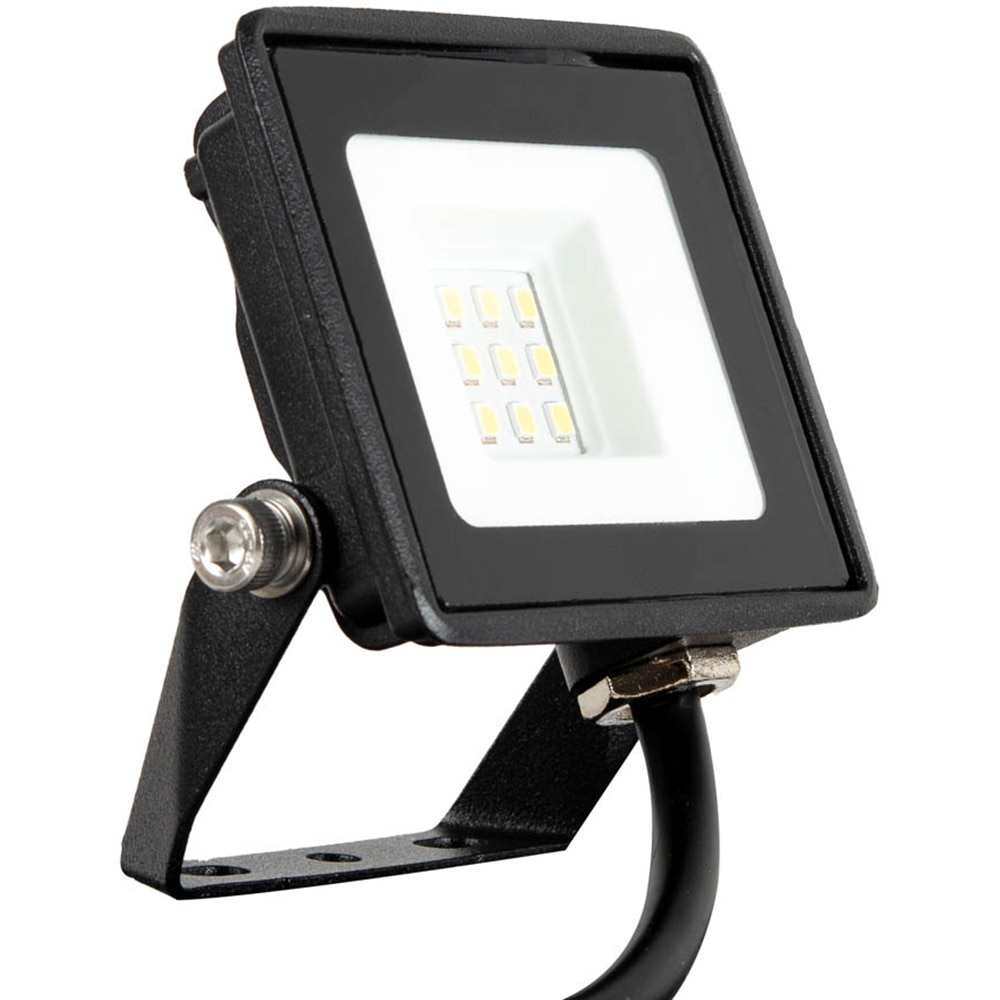 Proiector LED Homelight, 10W, 700lm, 6400K, IP65, negru