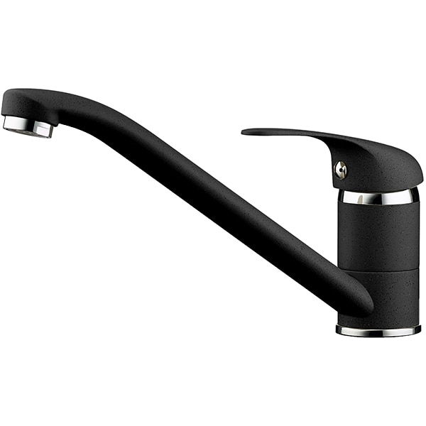 Pachet chiuveta PYRAMIS Classic, 1 cuva, picurator reversibil, compozit granit + baterie, negru