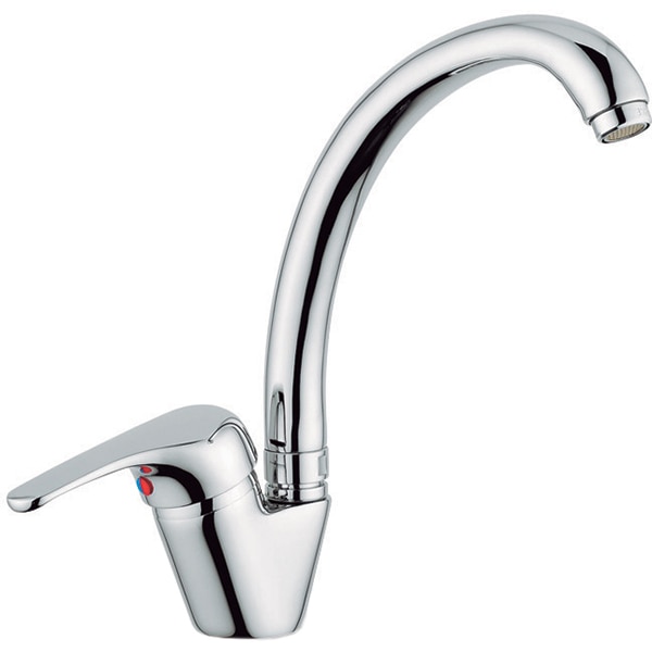 Pachet chiuveta PYRAMIS SR Mini, 1 cuva, picurator stanga, inox texturat + baterie, gri