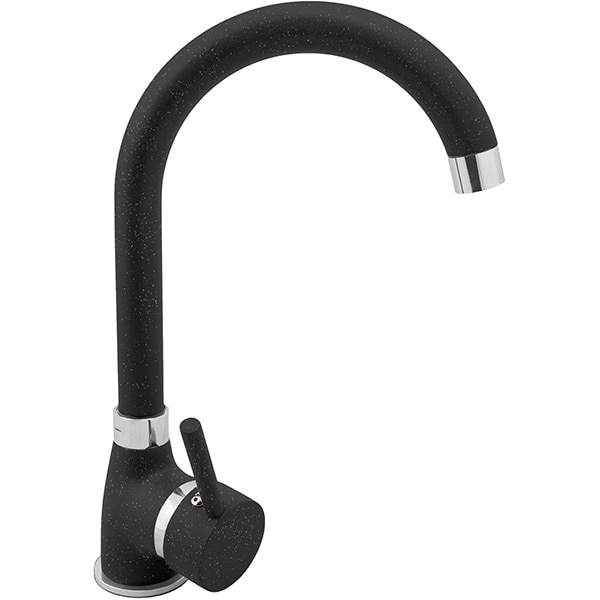 Pachet chiuveta PYRAMIS Pyrsoft Magico Square, compozit granit + baterie 202100288, negru