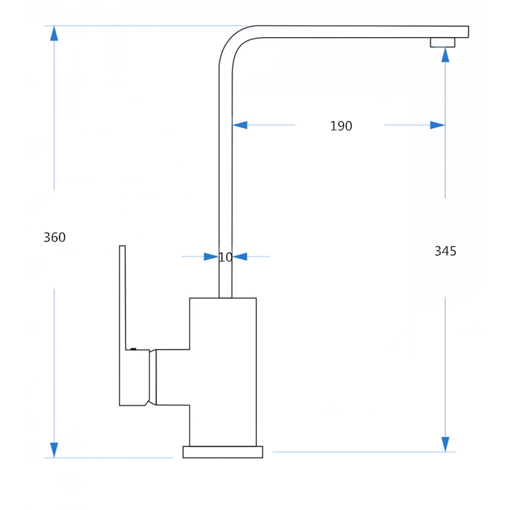 Baterie bucatarie PYRAMIS Eco Cecilia, alama, crom