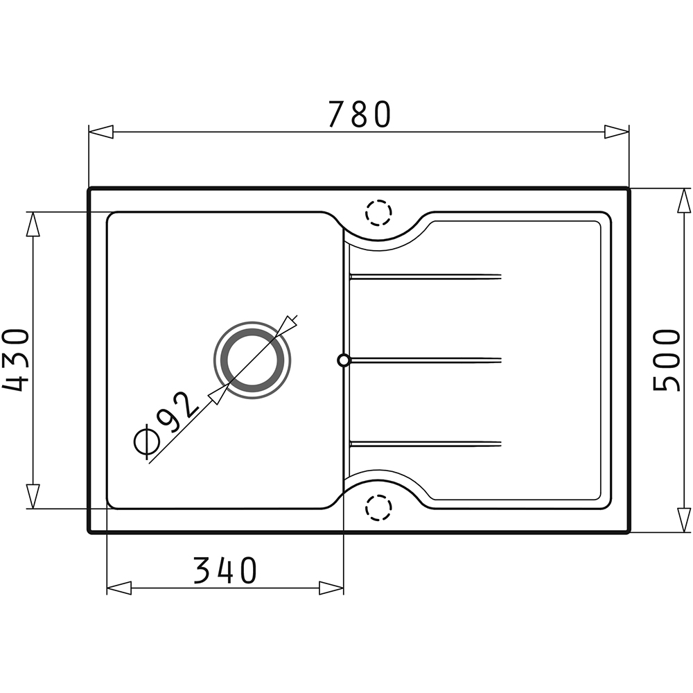 Pachet chiuveta PYRAMIS Altexia Aniversare Premium 79, 1 cuva, picurator reversibil, compozit granit + baterie, gri
