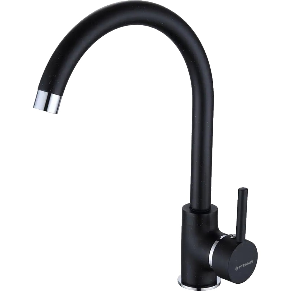 Pachet chiuveta PYRAMIS Chiuveta Altexia Bell Square 67, compozit granit + baterie, negru