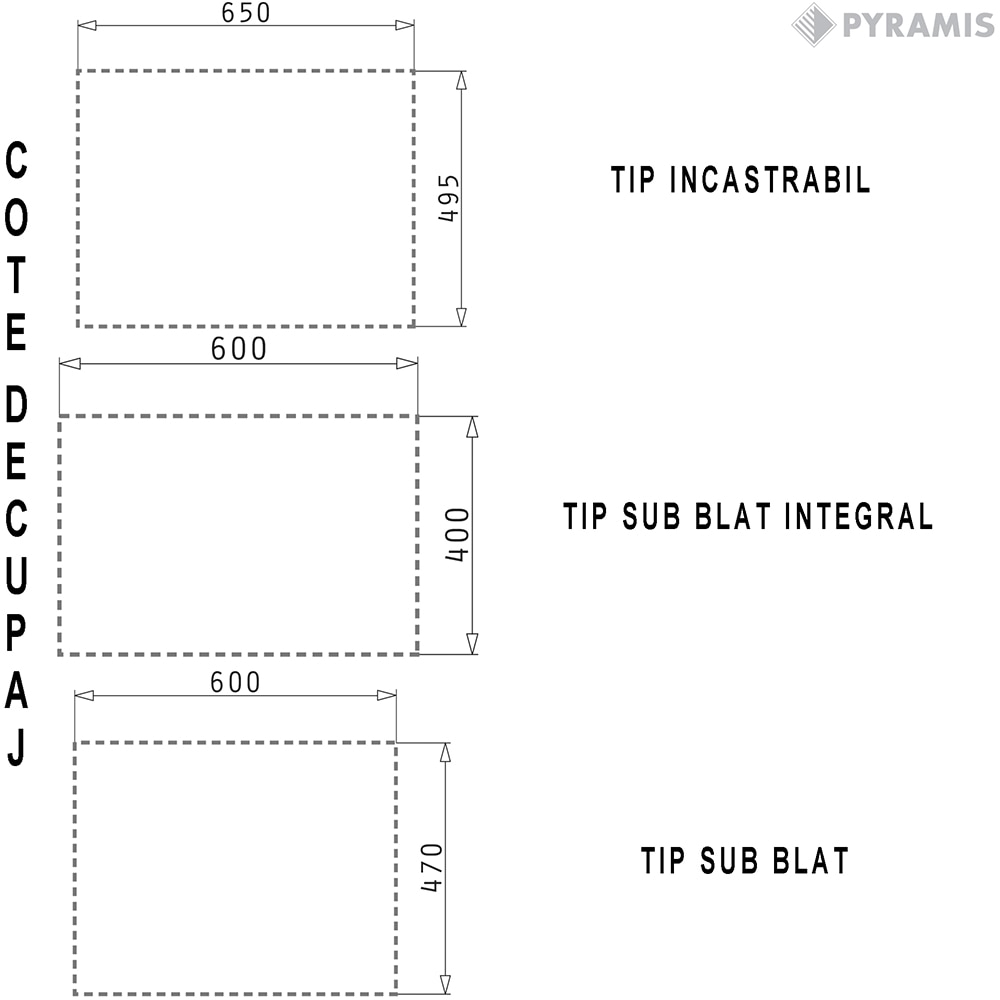 Pachet chiuveta PYRAMIS Chiuveta Altexia Bell Square 67, compozit granit + baterie, negru