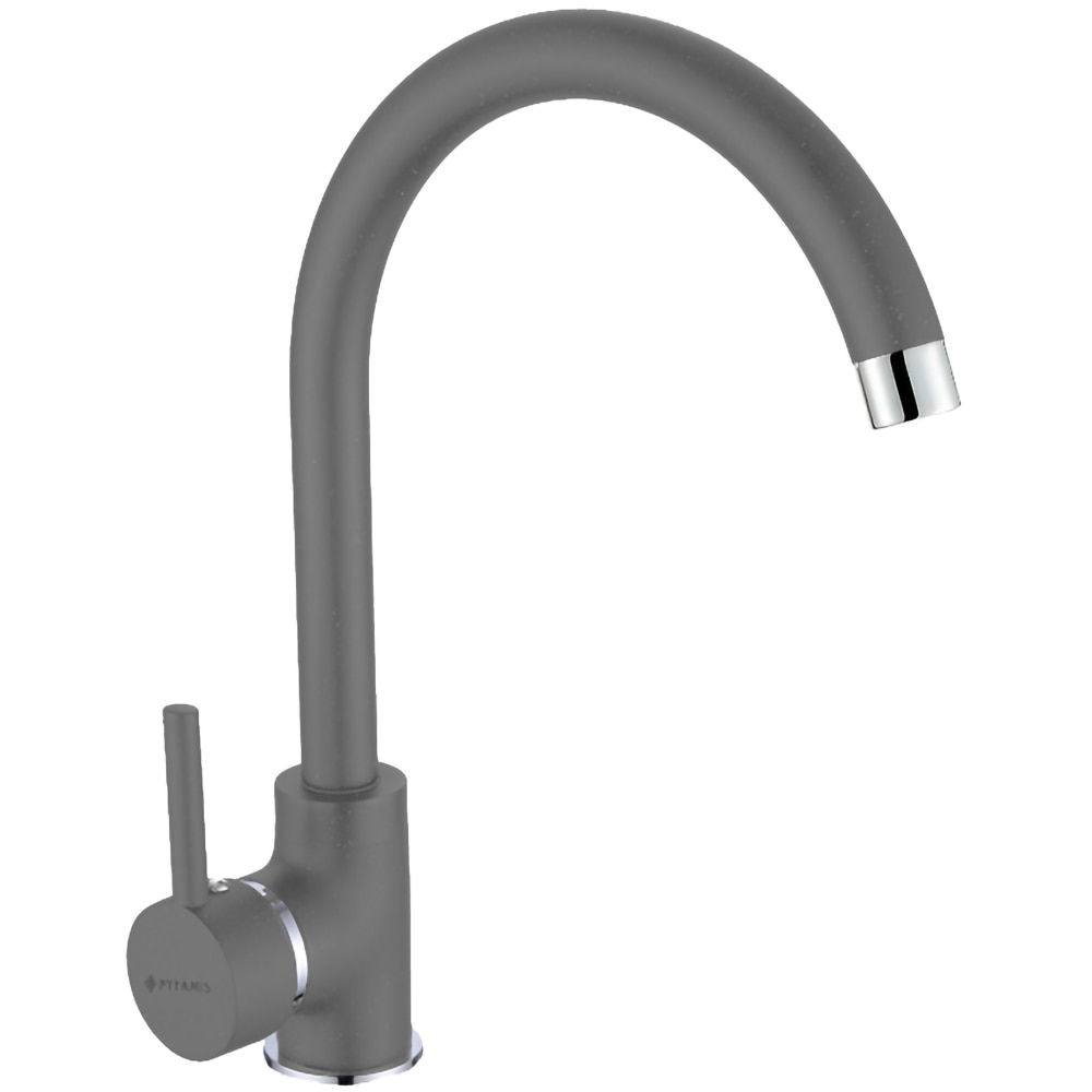 Pachet chiuveta PYRAMIS Chiuveta Altexia Bell Square 67, compozit granit + baterie, gri