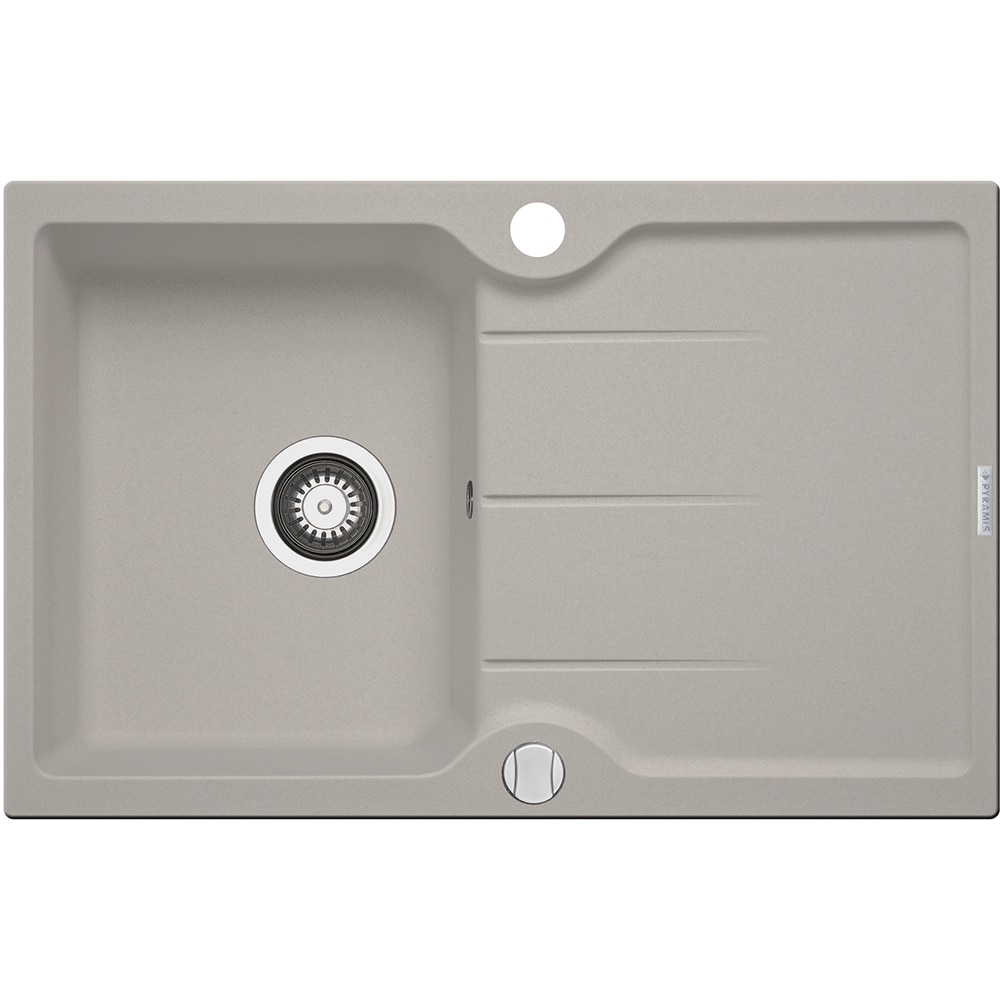 Pachet chiuveta PYRAMIS Chiuveta Altexia Bell 78, 1 cuva, picurator reversibil, compozit granit + baterie, bej