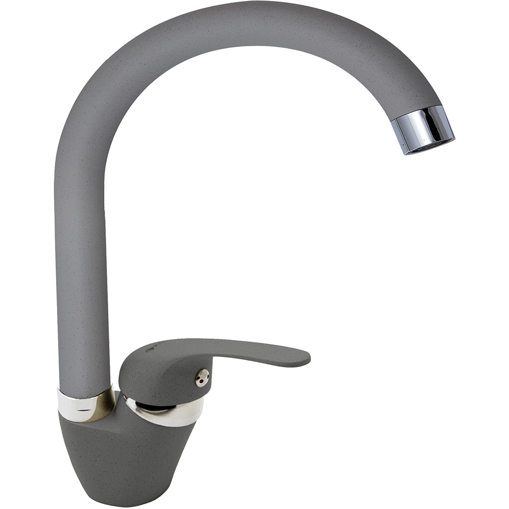 Pachet chiuveta PYRAMIS Chiuveta Altexia Bell 78, 1 cuva, picurator reversibil, compozit granit + baterie, gri