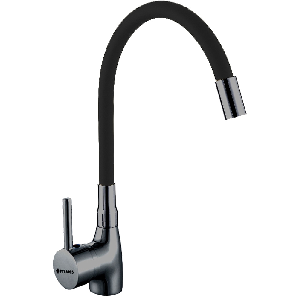 Pachet chiuveta PYRAMIS Elegance 57, 1 cuva, compozit granit + baterie, negru