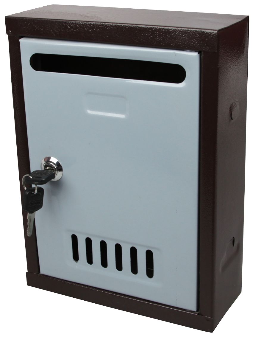 Cutie postala, interior, 2 chei, tip 3, 195 x 260 x 76 mm, maro