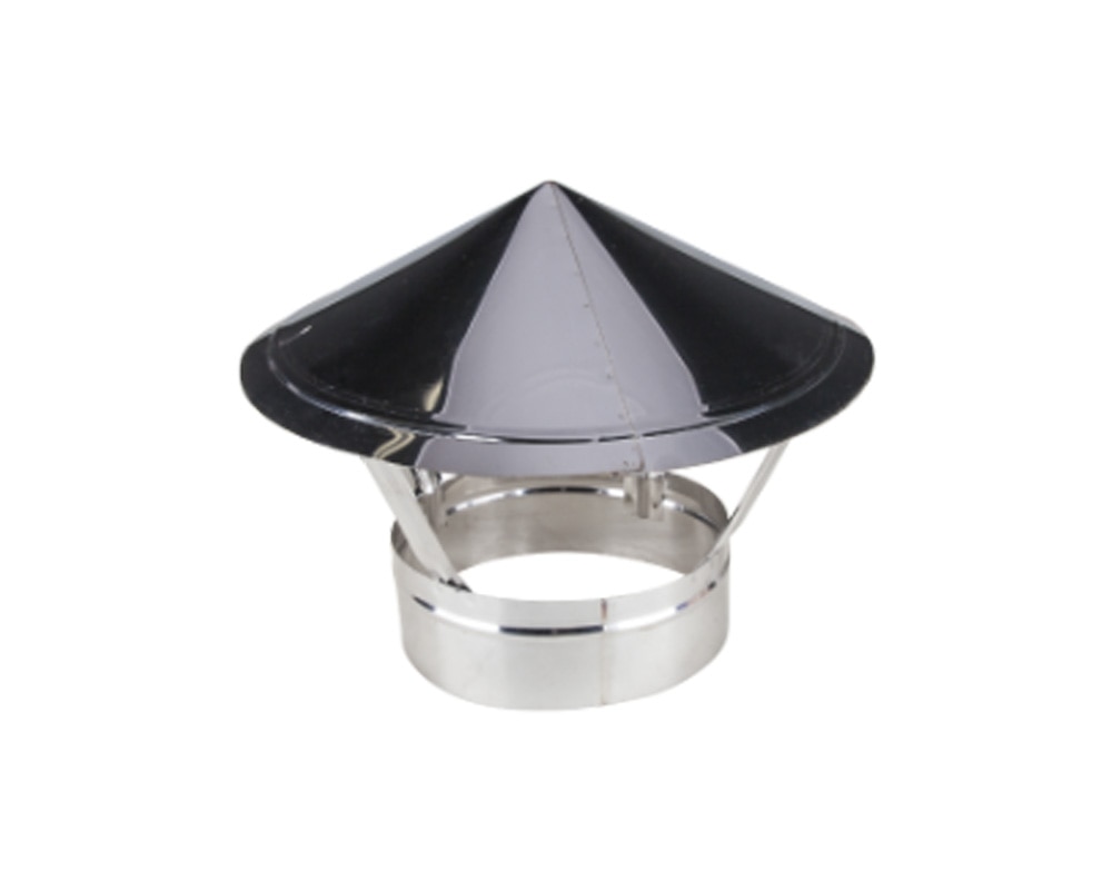 Capac terminal cos de fum, inox, diametru 15 cm • Evotools