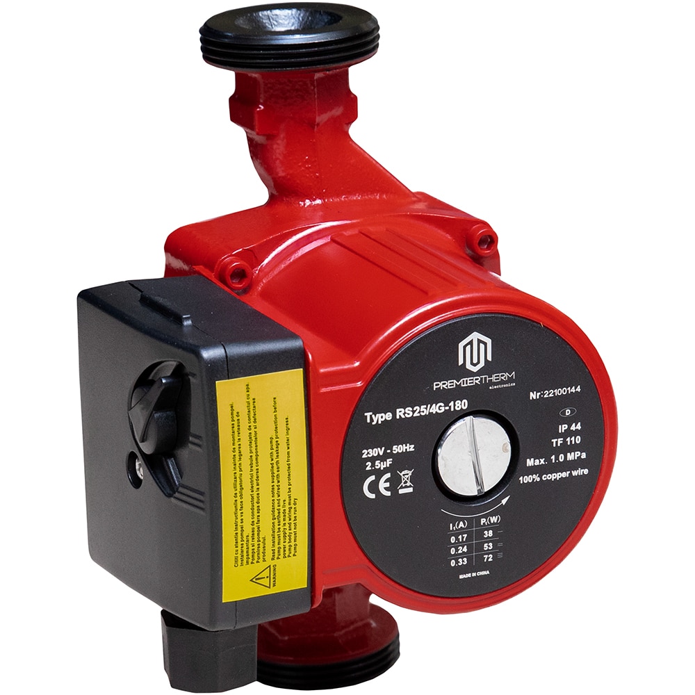Pompa recirculare apa RS 25/4G-180, 10 Bar, 72W, ax 180 mm