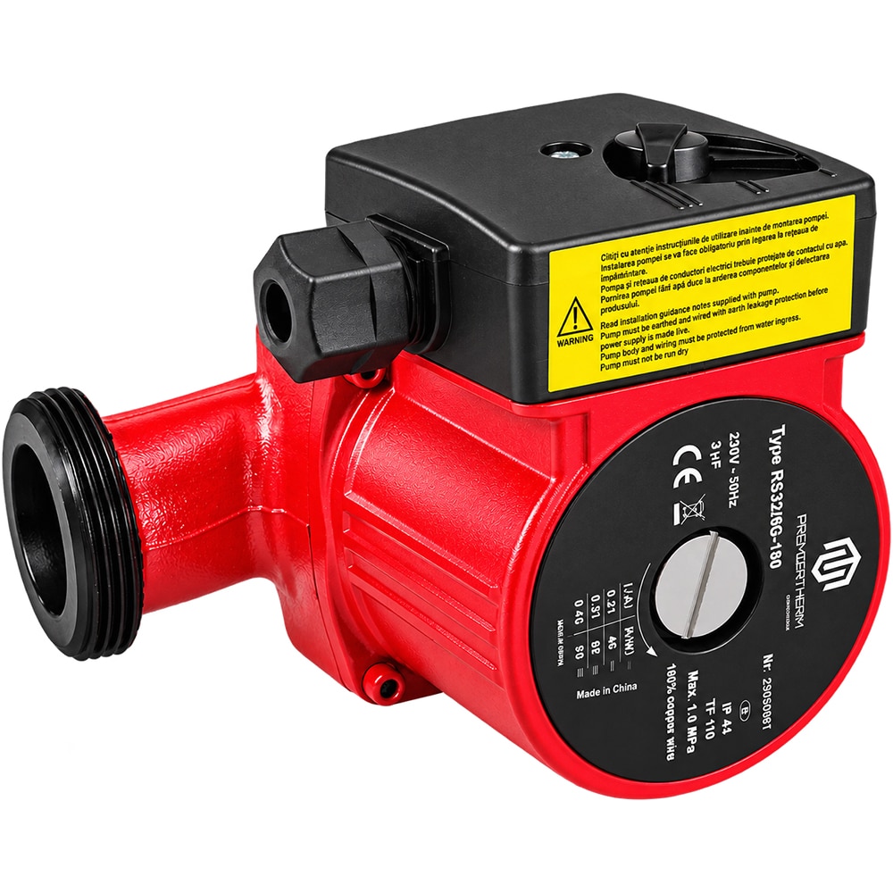 Pompa circulatie apa PREMIERTHERM RS 32/6G 180, 93W, 3.9 mc/h, 10 bar, 180 mm