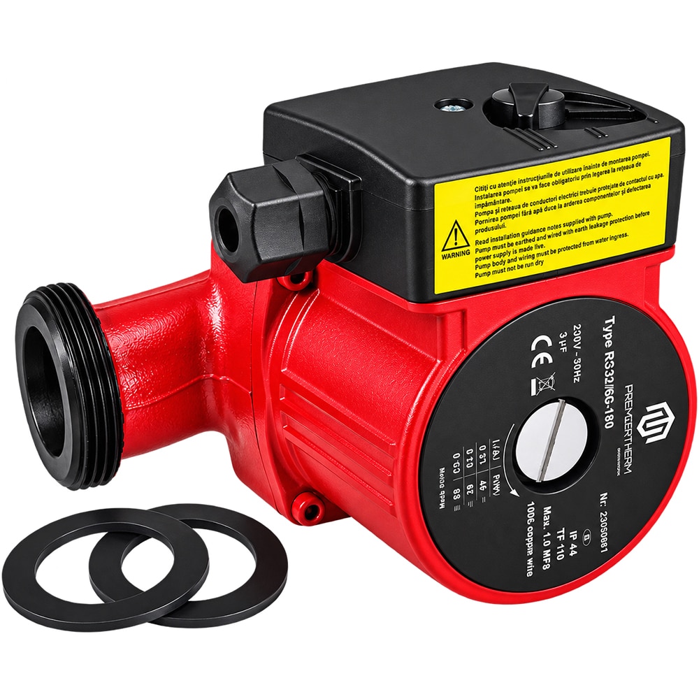 Pompa circulatie apa PREMIERTHERM RS 32/6G 180, 93W, 3.9 mc/h, 10 bar, 180 mm