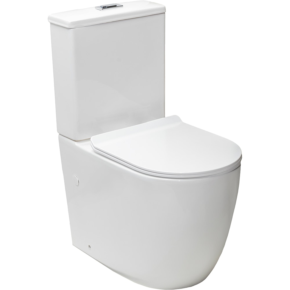 Set vas WC PREMIER TR-AA1253, ceramica, 37.2 x 62 x 82 cm, capac SoftClose, alb