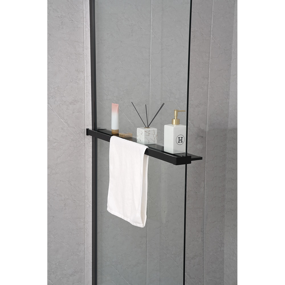 Suport prosop PREMIER NS8, cu etajera, 142 cm, negru