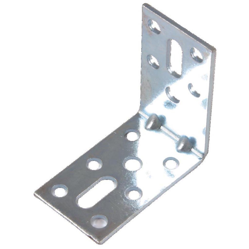 Coltar mobila reglabil tip L, 25 x 25 x 16 mm, zincat alb 