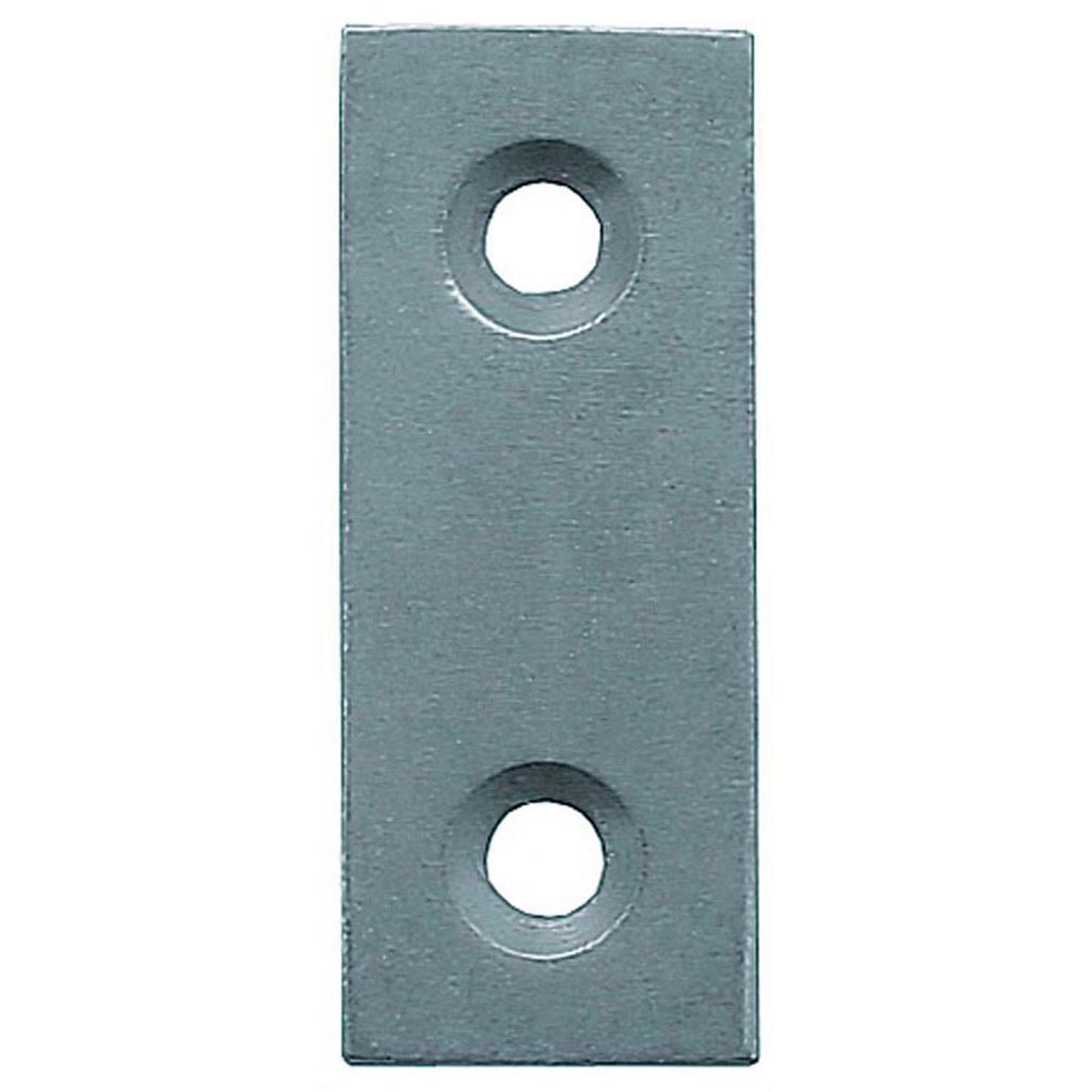 Placa fixare t1 125 x 40 x 2 mm, zincat alb
