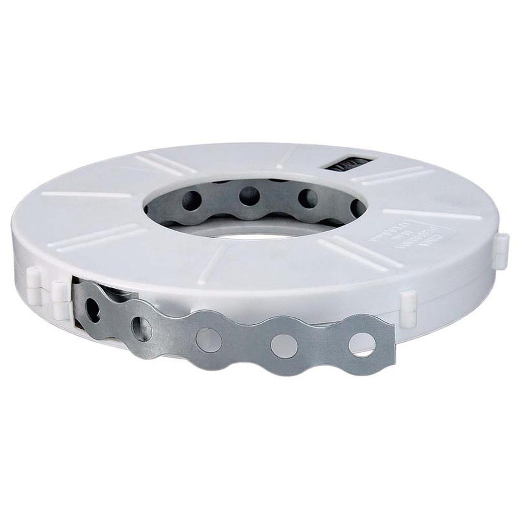 Banda perforata otel, 17 x 0,8 mm, 10 m 