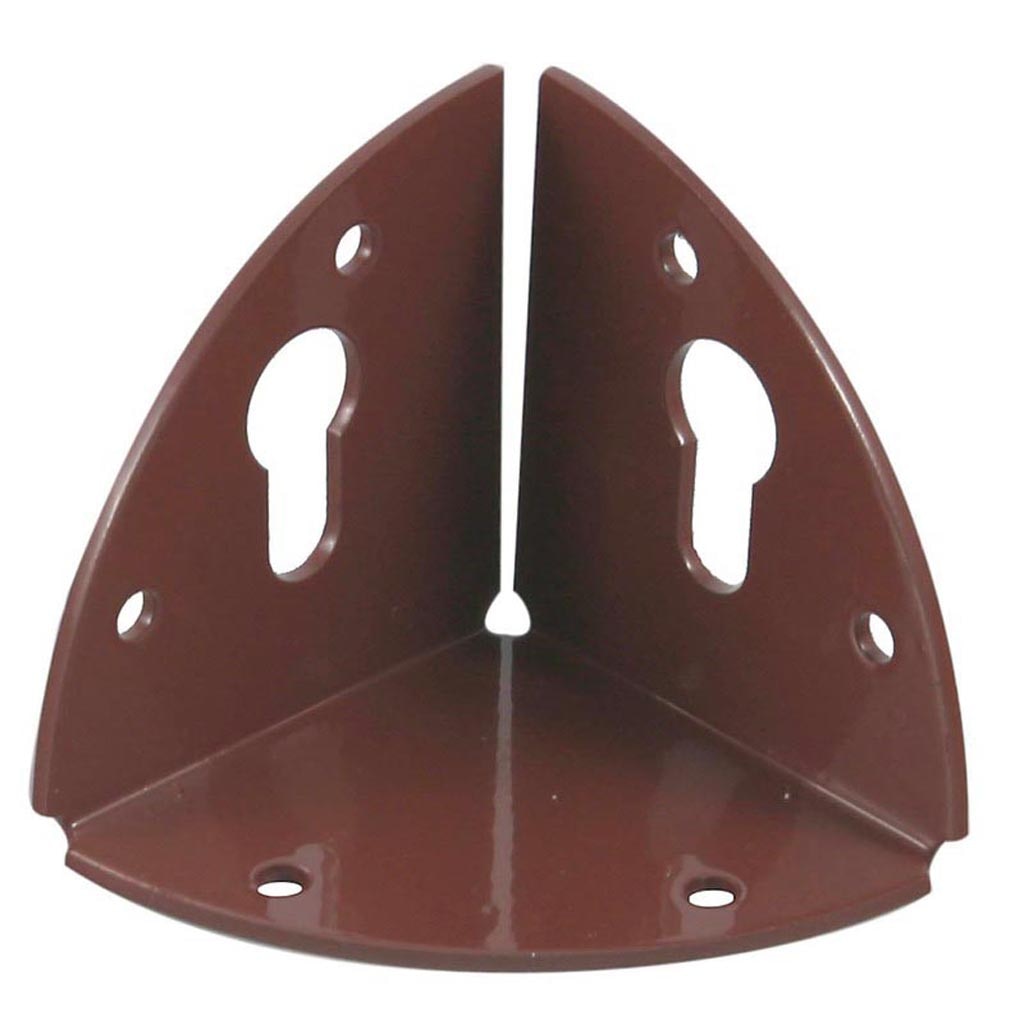 Coltar fixare mobila, 37 x 37 mm, maro 