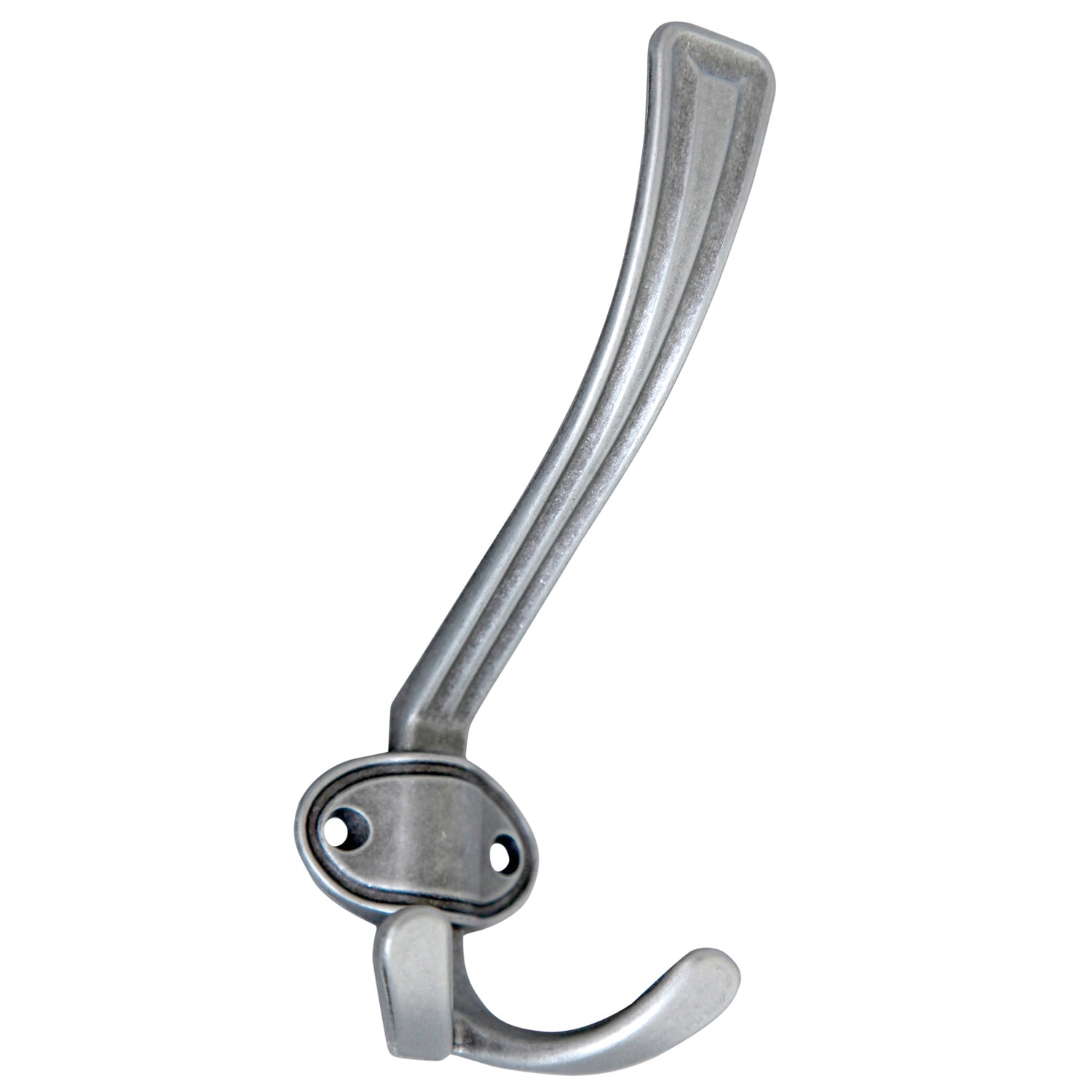 Cuier metalic, 3 carlige, gri antic 