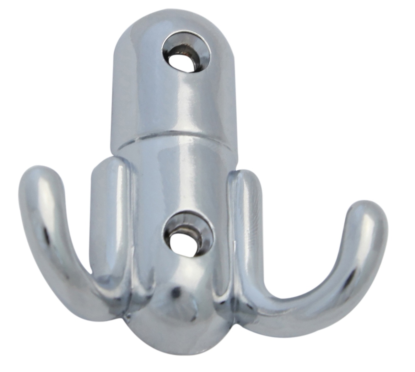 Cuier metalic, 2 carlige, crom 