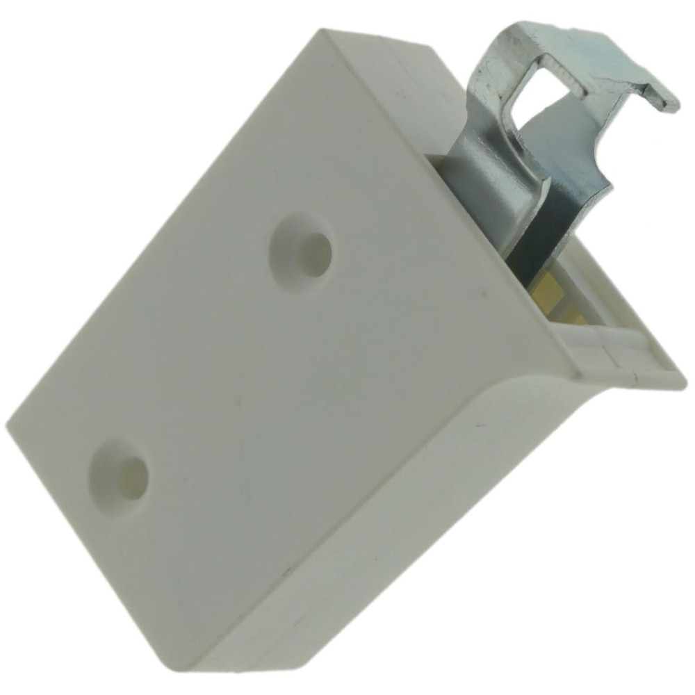 Dispozitiv suspendare corp mobilier, 59 x 39 mm, alb, 2 buc