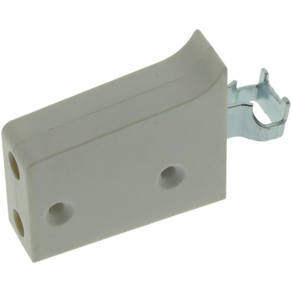 Dispozitiv suspendare corp mobilier, 59 x 39 mm, alb, 2 buc