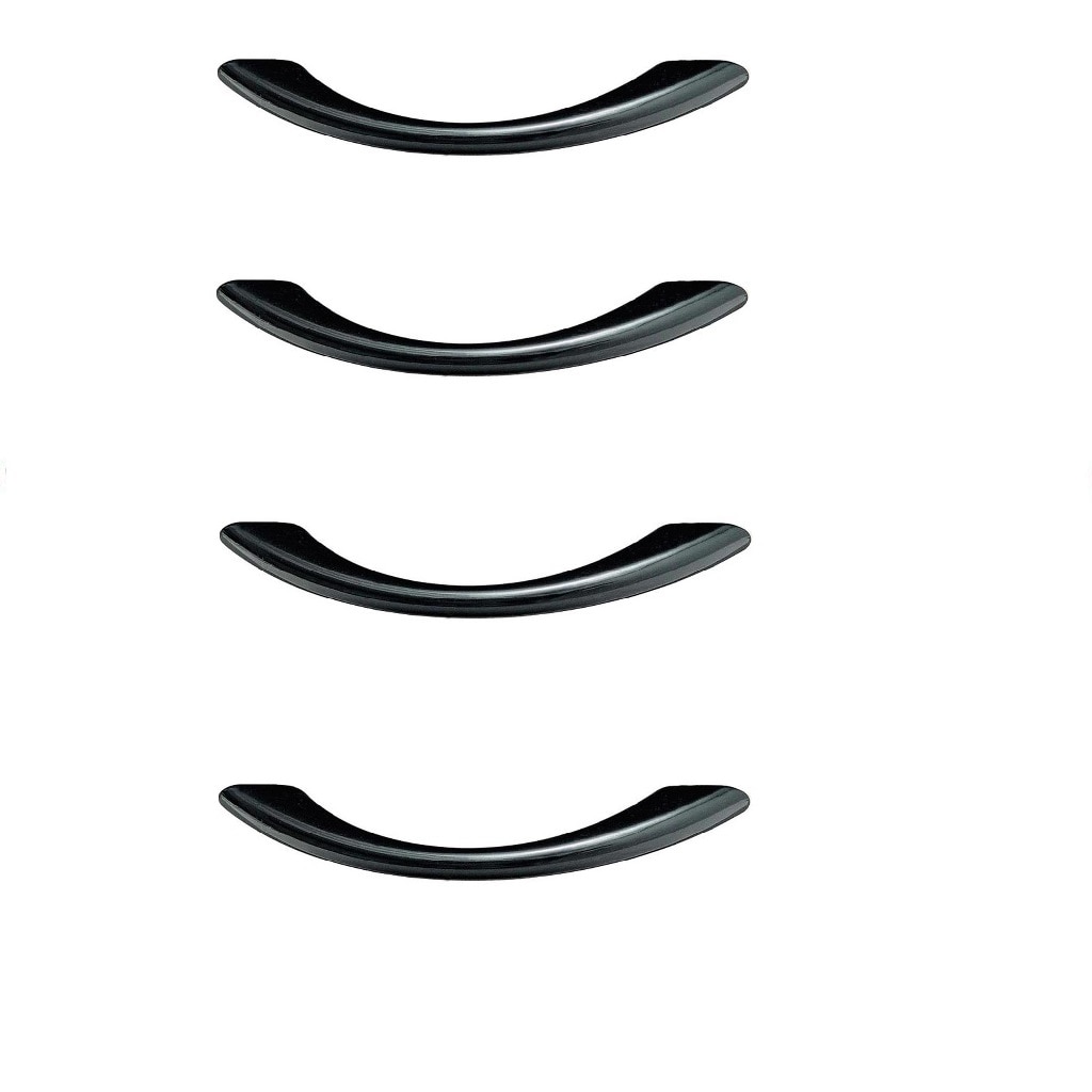 Maner mobila arcada plastic, 96 mm, negru, 4 bucati 