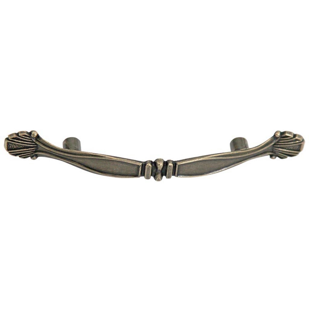 Maner mobila arcada metalic, 76 mm, alamit antic 