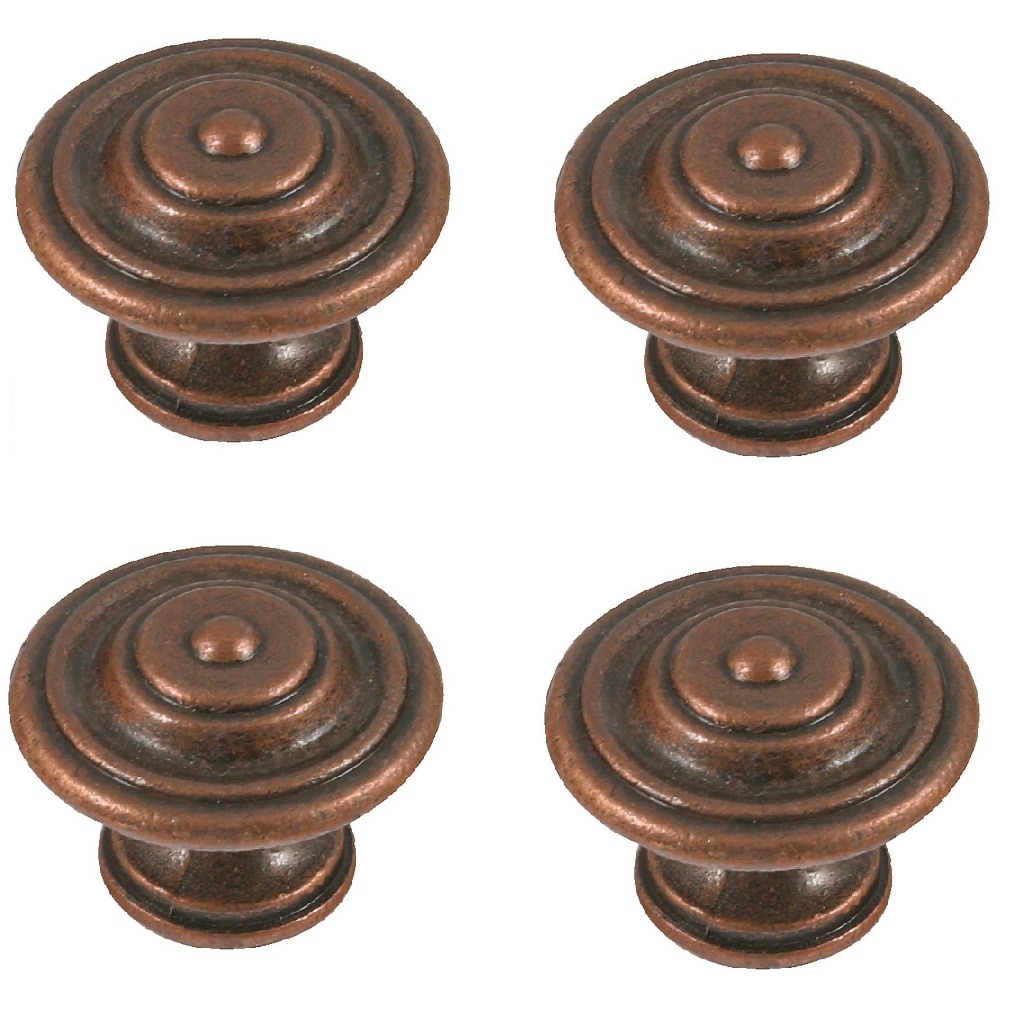 Buton usa, zamac, stil M4, 30 x 22 mm, cuprat antic, 4 bucati 