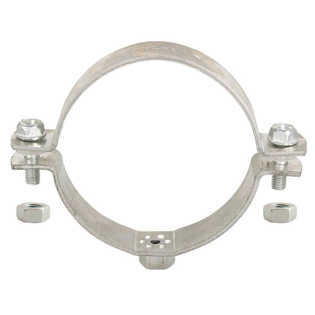 Set colier tevi, fi1, zincat alb