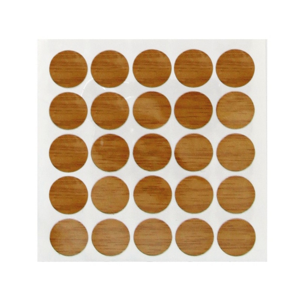 Capac autoadeziv pentru mascare subururi, 12 mm, culoare stejar, 100 bucati 