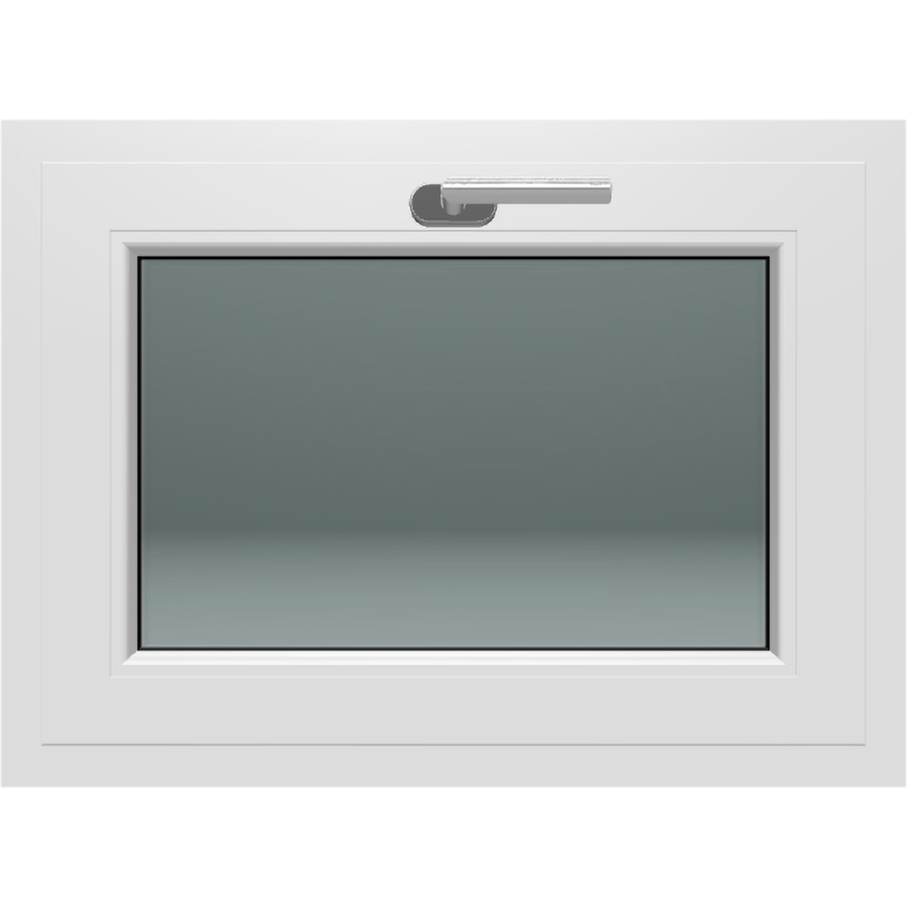 Fereastra termopan FENSTERWELT, PVC, 5 camere, 76 x 56 cm, deschidere oscilanta in jos, alb
