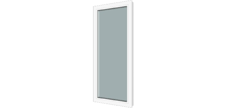 Fereastra termopan FENSTERWELT, PVC, 5 camere, 100 x 100 cm, deschidere fixa stanga, alb