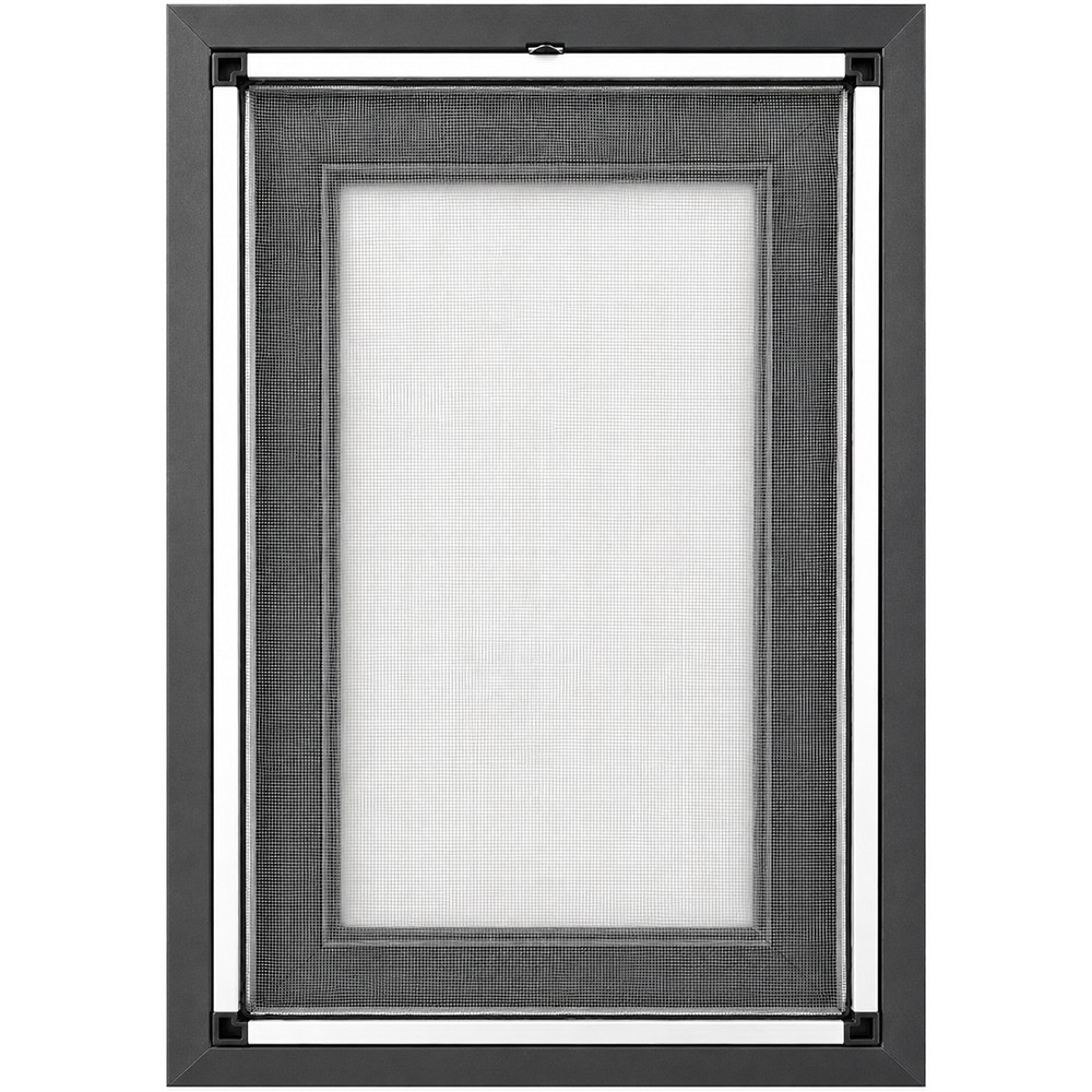 Plasa insecte clips FENSTERWELT, 44.1 x 87.8, aluminiu, gri lucios