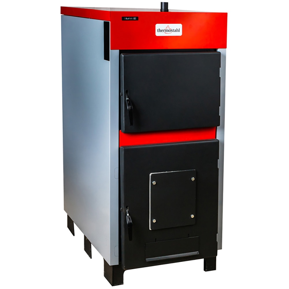 Cazan combutibil solid Thermostahl Ecowood Standard ECW 60, 60 kW, 66 x 116 x 131 cm