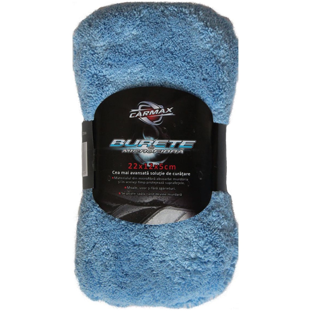 Burete microfibra CARMAX 20565, 22 x 5 x 12 cm, diverse culori