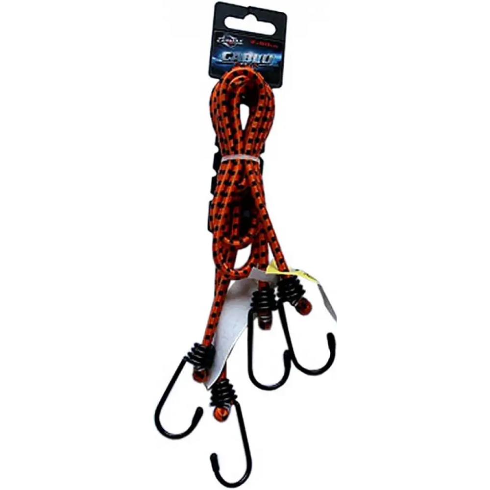 Chinga elastica pentru bagaje CARMAX, 2buc, 6mm x 80cm, rosu