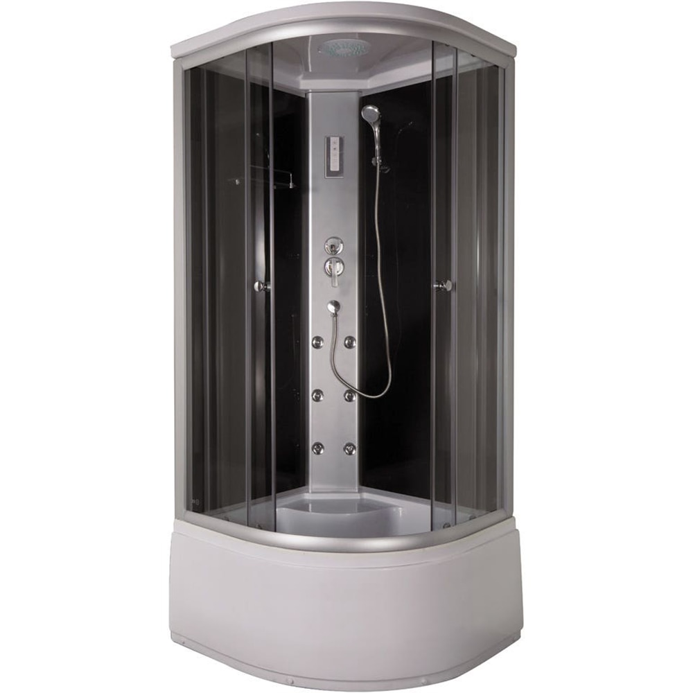 Cabina de dus cu hidromasaj Sanotechnik Selena, cadita inalta, semirotunda, 90 x 90 x 215 cm
