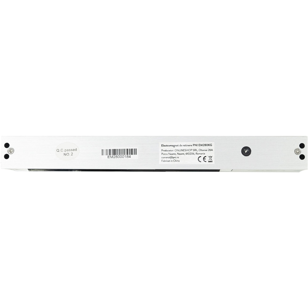 Electromagnet de retinere PNI EM280KG NO/NC/COM, forta de inchidere 280kg, alimentare 12V/24V