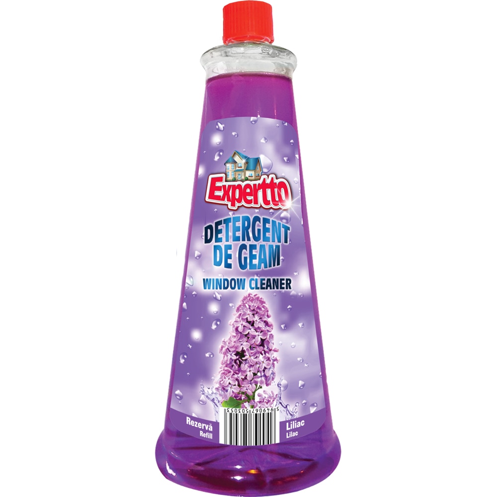 Rezerva detergent pentru geamuri EXPERTTO, Liliac, 750 ml